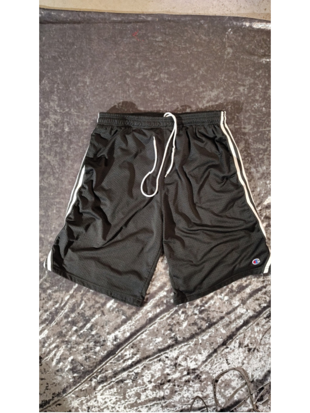 Men's Champion Athletic Shorts Size M Black and White